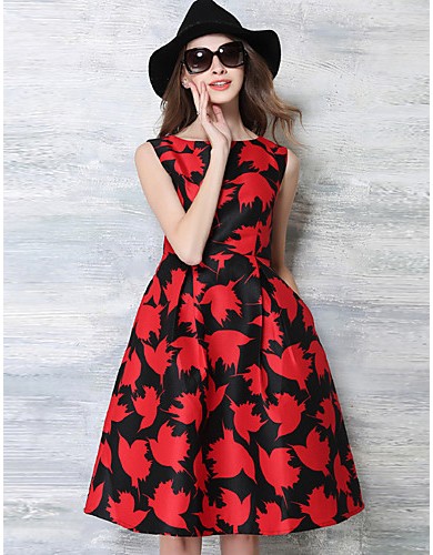  Women's Vintage Going out / Party/ Sophisticated Swing Pin up Dress
