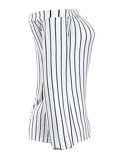 Women's Casual/Daily Simple / Street chic Spring / Fall Fashion Slim Backless T-shirt,Striped Boat Neck Long Sleeve